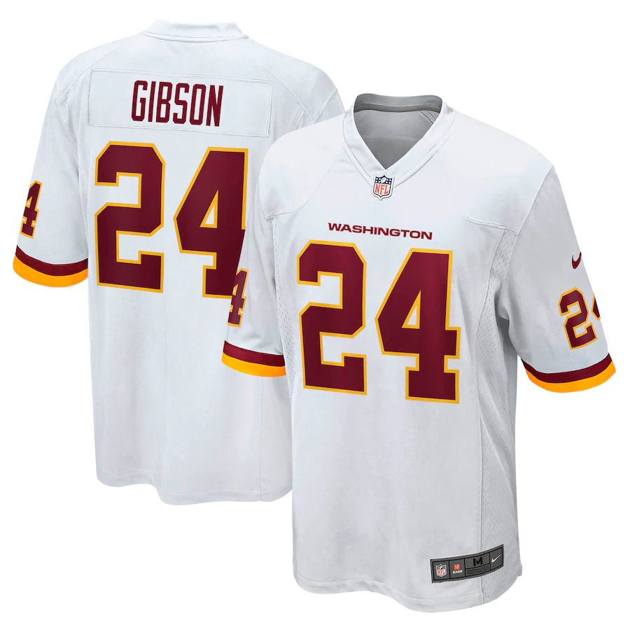 Men Washington Redskins 24 Antonio Gibson Nike White Game Player NFL Jersey